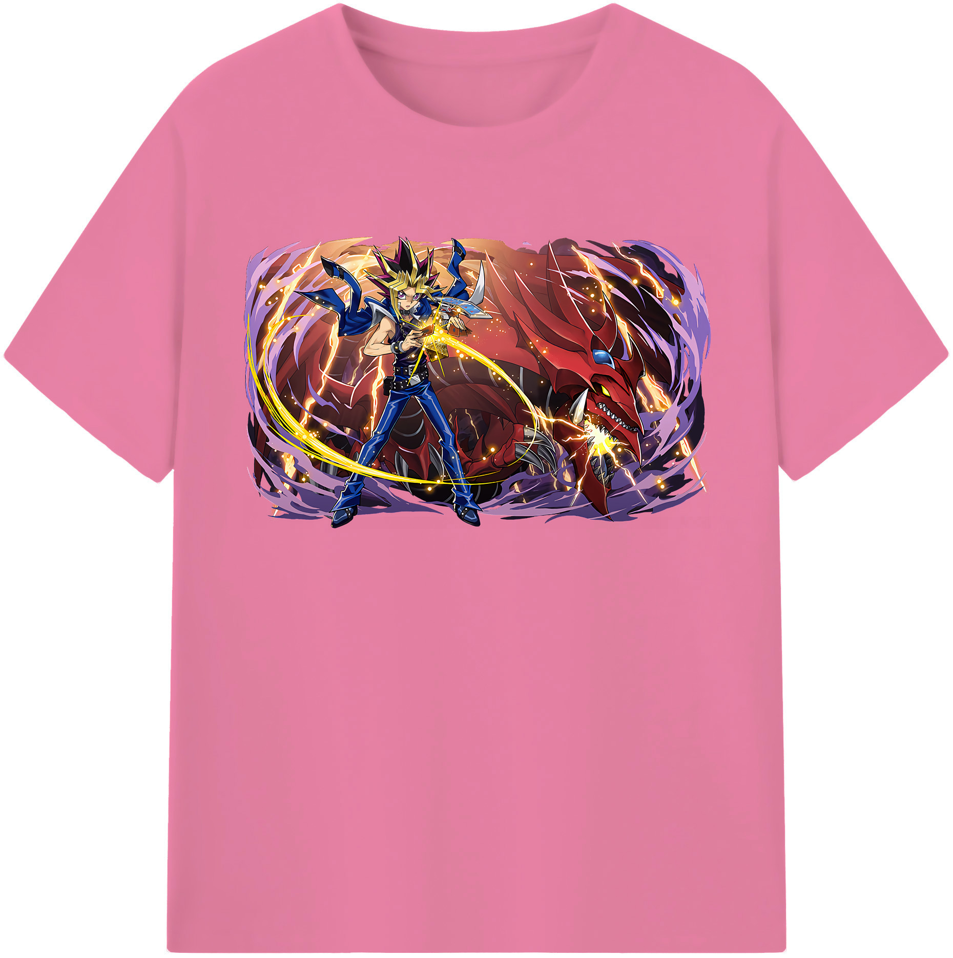 （画像用） 遊☆戯☆王 Yu-Gi-Oh! 綿100％半袖Tシャツ（フロントプリント）